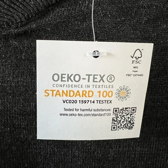 COBMEX NEW Men's Zip Front Uniform Cardigan Sweater In Charcoal Gray Size XL